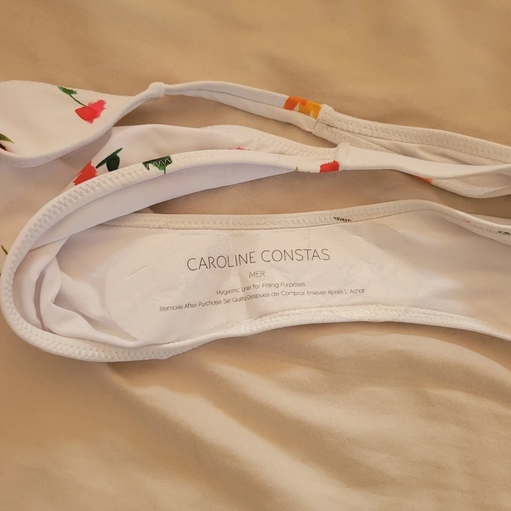 Caroline Constas Floral Print Women's Bikini Size Large NWT